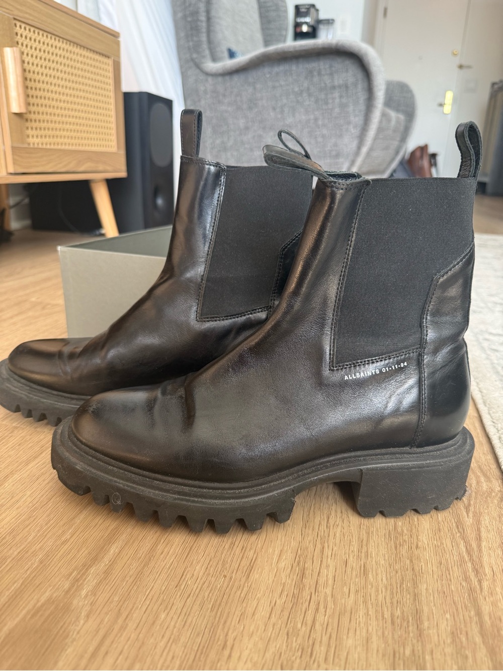 AllSaints Hallie Leather Boots